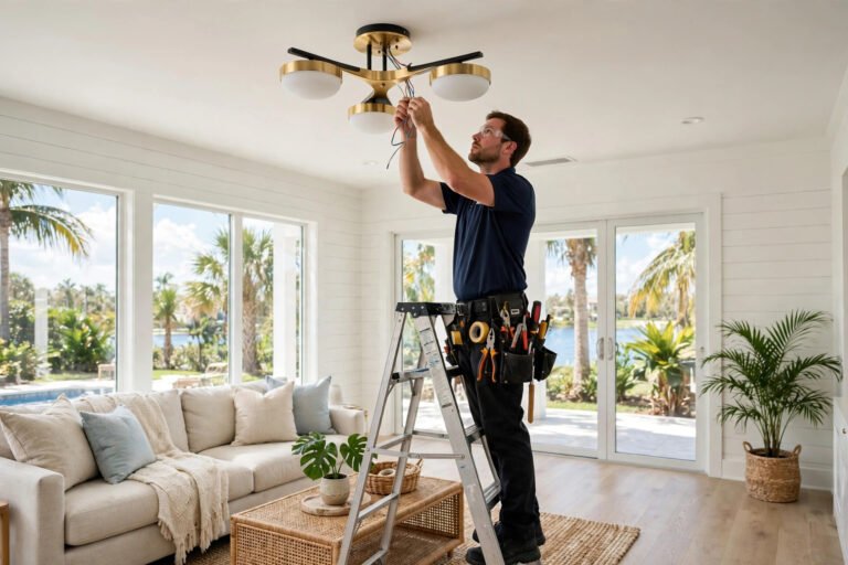 Lighting installation in a Fort Myers, FL home