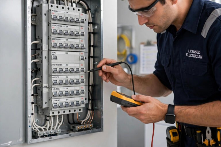 Modern electrical panel upgrade in Fort Myers, FL home
